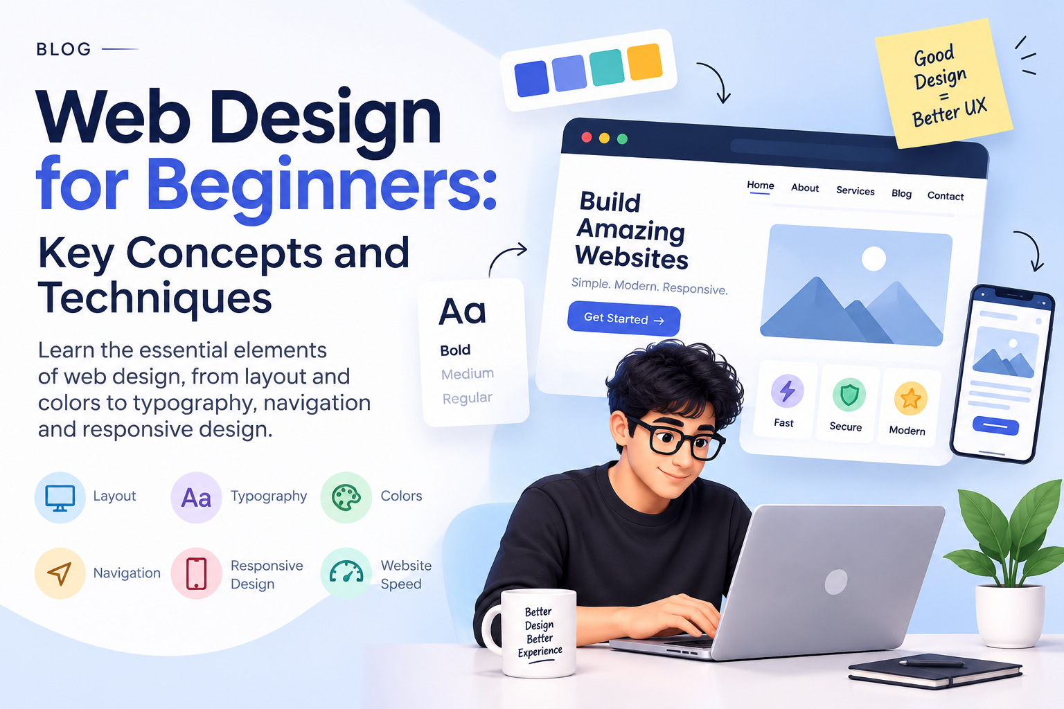 Web Design: Essential Concepts & Techniques for Beginners